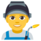 Man Factory Worker emoji on Emojione